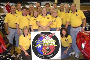 The 30th Anniversary Cowtown Vettes Show Group